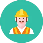 Иконка "Дорожный рабочий - курсы"